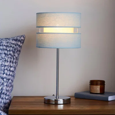 Dunelm Frea Duck Egg Table Lamp Duck Egg Blue