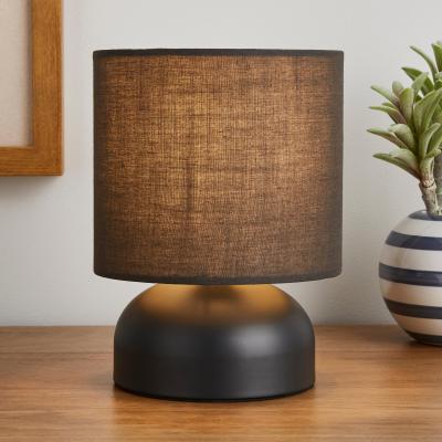 Dunelm Sicily Touch Table Lamp Graphite (Grey)