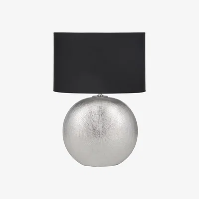 Furniture Village Zeus Table Lamp - Silver