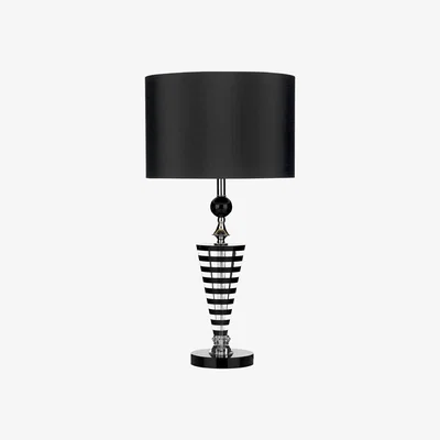 Furniture Village Hudson Crystal Table Lamp - Black