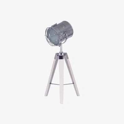 Furniture Village White Wash Wood Tripod Table Lamp