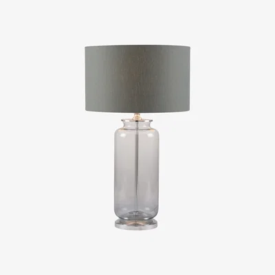 Furniture Village Grey Ombre Glass Table Lamp - Grey