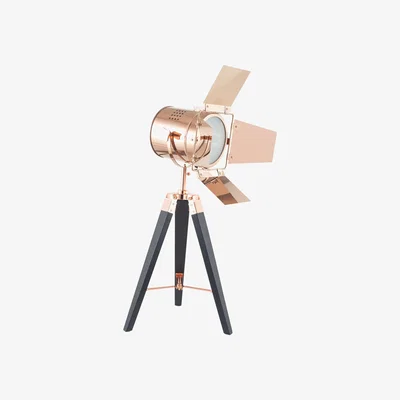 Furniture Village Hereford Tripod Table Lamp Copper & Black