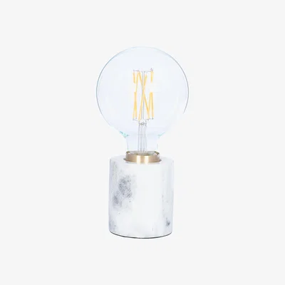 Furniture Village Marble Bulb Holder Lamp - White