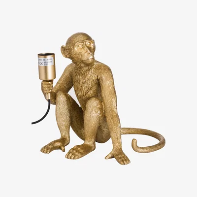 Furniture Village George The Monkey Gold Table Lamp