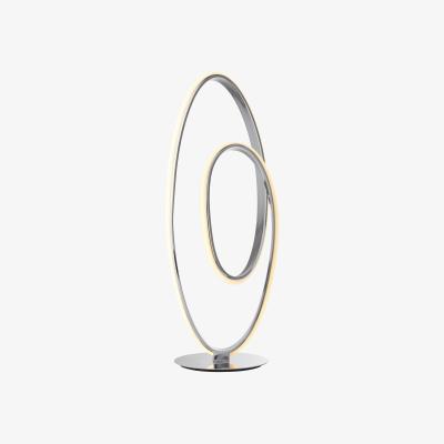 Furniture Village Alya Hooped Table Lamp - Silver