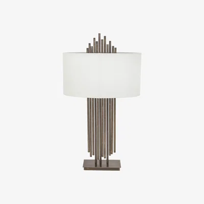 Furniture Village Franz Dark Antique Brass Table Lamp - Bronze