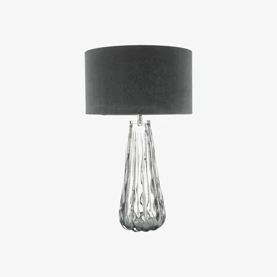 Furniture Village Vezzano Smoked Table Lamp