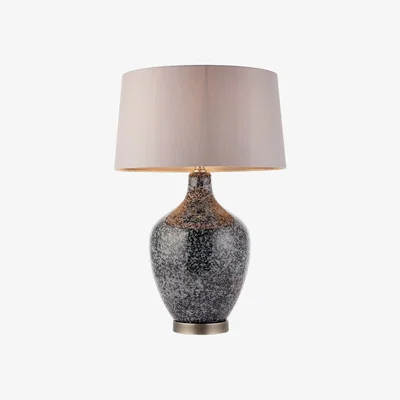 Furniture123 Black & Grey Speckled Table Lamp - Isla