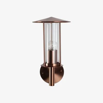 Furniture123 Copper Chimney Outdoor Wall Light - Myosotis