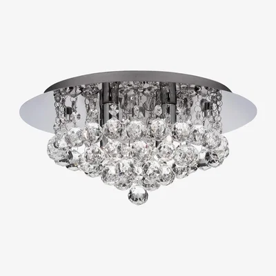 Furniture123 LED Light with Chrome Crystals & Flush Fitting - Hanna