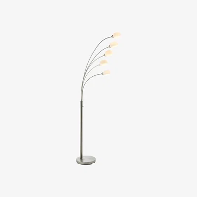 Furniture123 Floor Lamp with 5 Lights & Glass Shades - Jaspa