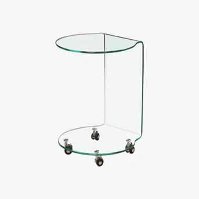 Furniture123 LPD Azurro Glass Lamp Table