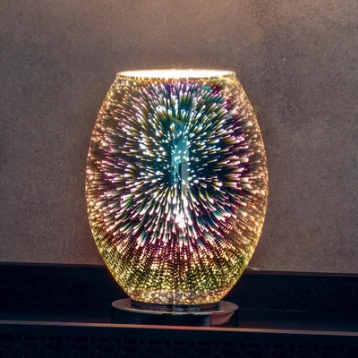 Furniture123 Holographic Glass Touch Table Lamp - Stellar