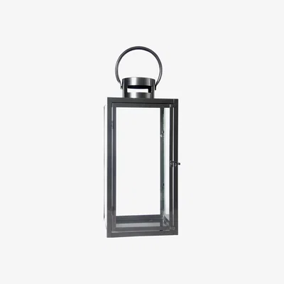 Furniture123 Extra Large Grey Outdoor Metal Lantern - Fallen Fruits