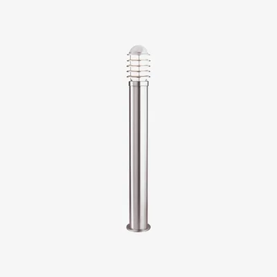 Furniture123 90cm Stainless Steel Outdoor Post Light - Searchlight Louvre