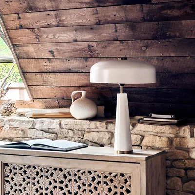 Graham & Green Graham and Green Marlon White Table Lamp