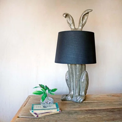 Graham & Green Silver Hetty Hare Table Lamp