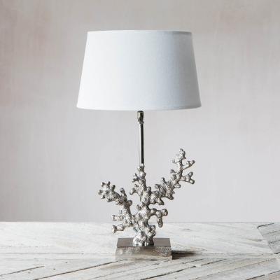 Graham & Green Metallic Coral Lamp with Shade