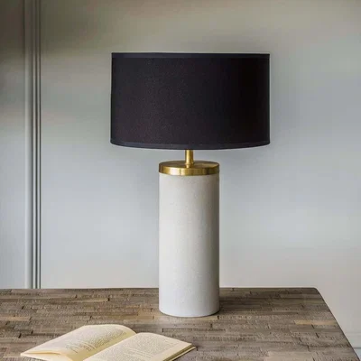 Graham & Green Ernst Marble And Metal Bedside Table Lamp
