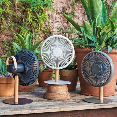 Graham & Green Graham and Green Portable White Desk Fan and Light