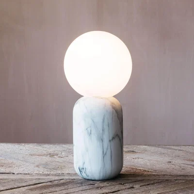 Graham & Green Graham and Green Globe Marble Table Lamp