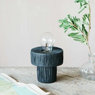 Graham & Green Raffy Black Table Lamp