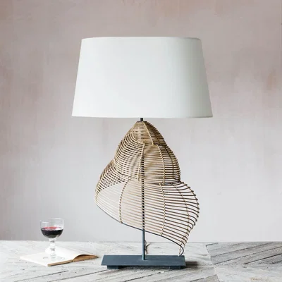 Graham & Green Graham and Green Swirl Rattan Table Lamp