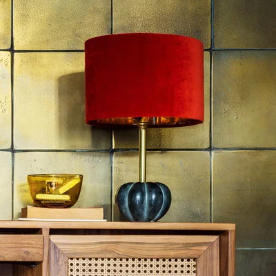 Graham & Green Pumpkin Stone Table Lamp