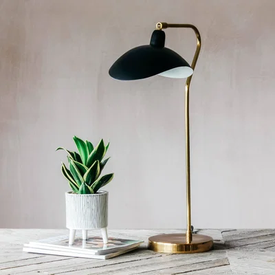 Graham & Green Wallace Black Table Lamp