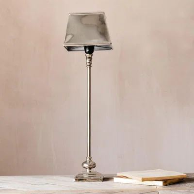 Graham & Green Graham and Green Slim Nickel Table Lamp