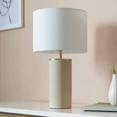 Habitat Shore Light Jaida 44cm Concrete Table Lamp - Beige