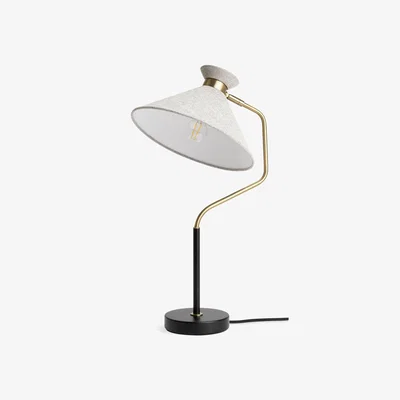 Habitat Habitat Bent 52cm Metal Table Lamp - Black