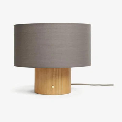 Habitat Habitat Modern Scandi Touch Pair Table Lamp - Ash Grey & Oak