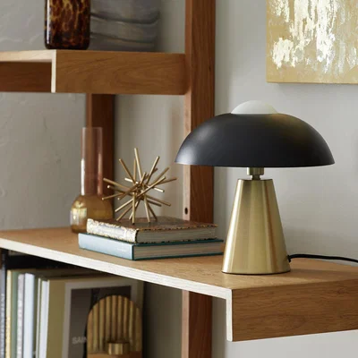 Habitat Habitat Two Tone Metal Table Lamp - Gold & Black