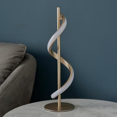 Habitat Shore Light Caliso 39cm Metal LED Table Lamp - Gold