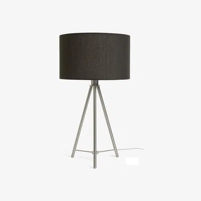 Habitat Habitat 53cm Metal Tripod Table Lamp - Chrome