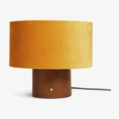 Habitat Habitat Corduroy Touch Table Lamp - Mustard & Walnut