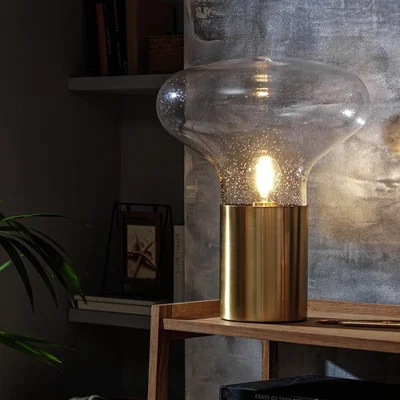 Habitat Habitat Marlow Glass Table Lamp - Gold