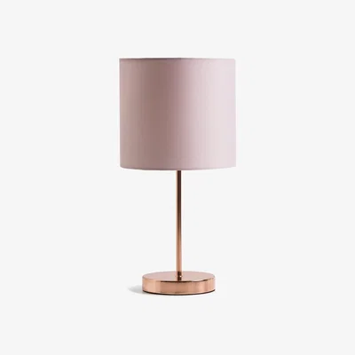 Habitat Habitat Satin Stick Table Lamp - Rose Gold & Blush Pink
