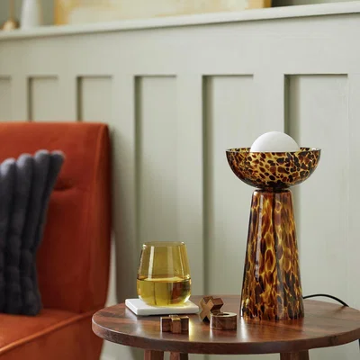 Habitat Habitat Tortoise Shell Glass Table Lamp - Multicoloured
