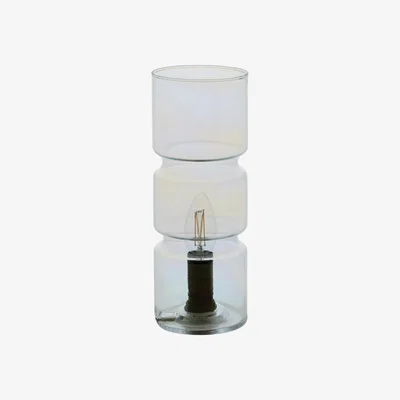 Habitat Habitat Fitz Glass Table Lamp - Iridescent