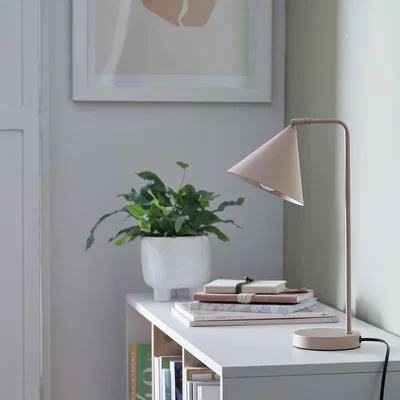 Habitat Habitat Cone 40cm Metal Adjustable Table Lamp - Rose