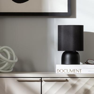 Habitat Habitat 25cm Steel Touch Table Lamp Pair - Black