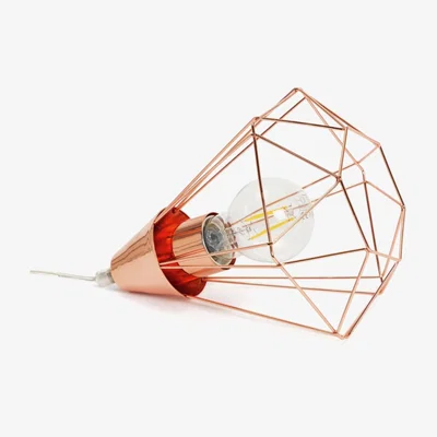 Habitat Habitat Kanso Cage Table Lamp - Rose Gold