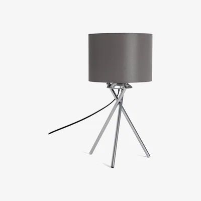 Habitat Habitat Tripod Table Lamp - Grey and Chrome
