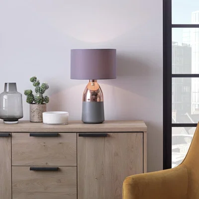 Habitat Habitat Pluto Touch Table Lamp - Copper & Grey