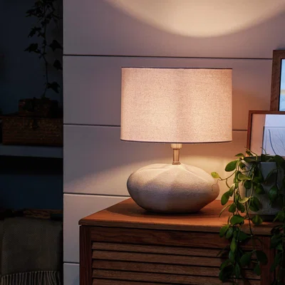 Habitat Habitat Ima Pebble Table Lamp - White