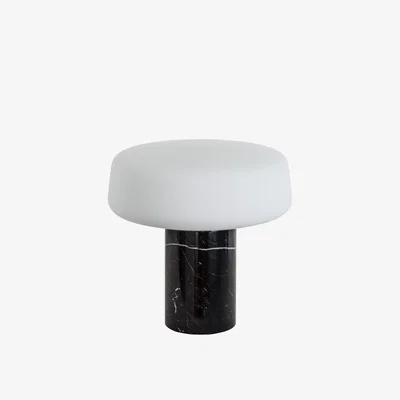 Heal's Case Solid Table Lamp Large Nero Marquina Marble - Heal's UK Lighting
