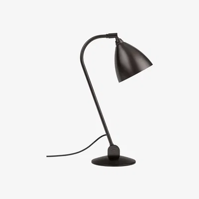 Heal's Gubi Bestlite BL2 Table Lamp Black Brass Base Classic White Shade - Heal's UK Lighting